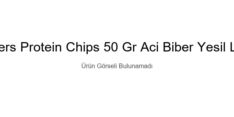 CLEAN POWDERS PROTEIN CHIPS 50 GR ACI BIBER YEŞIL LIMON 4 ADET