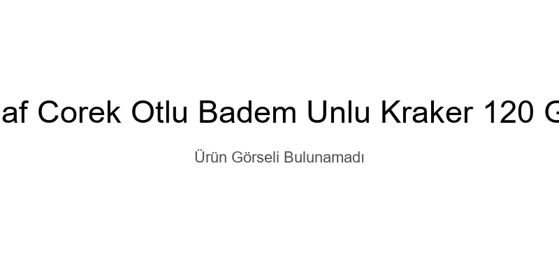 SAF ÇÖREK OTLU BADEM UNLU KRAKER 120 GR
